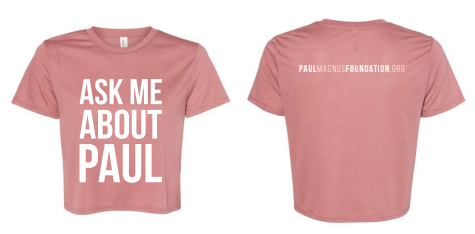 Ask Me About Paul - Mauve Crop T-Shirt