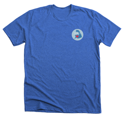 Blue Tee Front